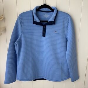 Vineyard Vines Womens 1/4 Snap Quilted Pullover Sweater Top Large